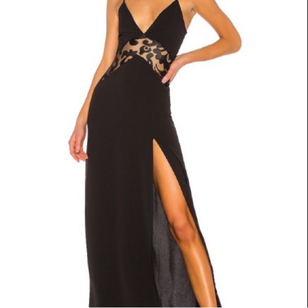 Superdown Crystal Lace Maxi Dress